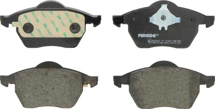 Ferodo FDB1055 - Гальмівні колодки, дискові гальма autozip.com.ua