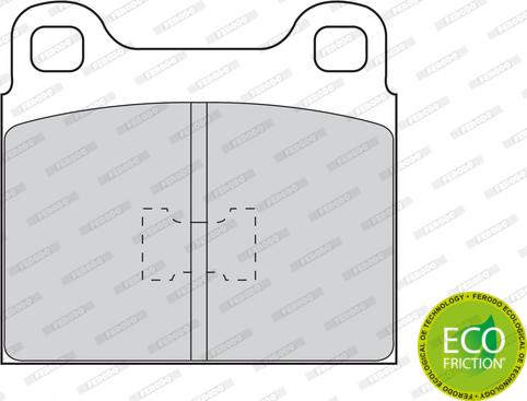 Ferodo FDB105 - Гальмівні колодки, дискові гальма autozip.com.ua