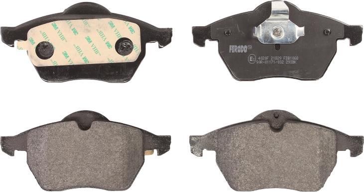 Ferodo FDB1068 - Гальмівні колодки, дискові гальма autozip.com.ua