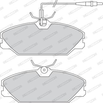 Ferodo FDB1085 - Гальмівні колодки, дискові гальма autozip.com.ua