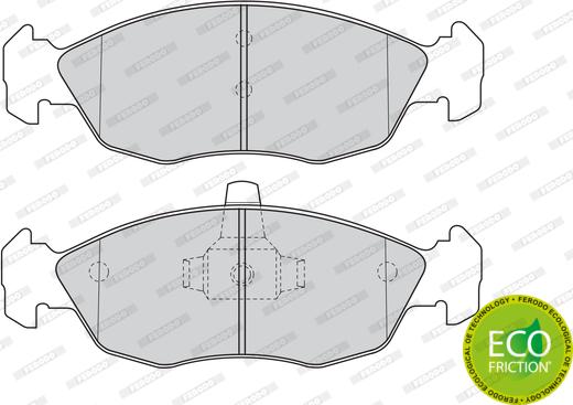 Ferodo FDB1168 - Гальмівні колодки, дискові гальма autozip.com.ua