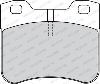 Ferodo FDB1109 - Гальмівні колодки, дискові гальма autozip.com.ua