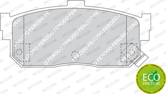 Ferodo FDB1104 - Гальмівні колодки, дискові гальма autozip.com.ua