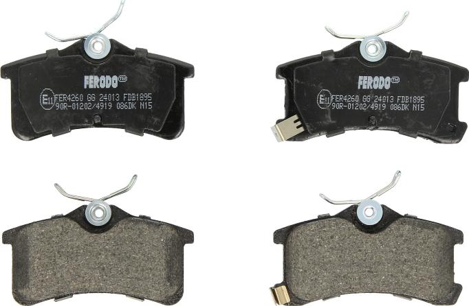 Ferodo FDB1895 - Гальмівні колодки, дискові гальма autozip.com.ua