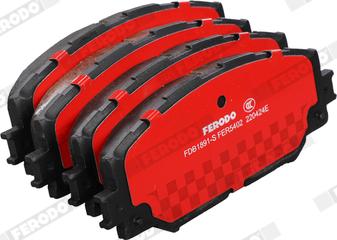 Ferodo FDB1891-S - Гальмівні колодки, дискові гальма autozip.com.ua