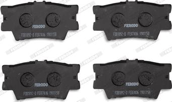 Ferodo FDB1892-D - Гальмівні колодки, дискові гальма autozip.com.ua