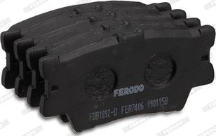 Ferodo FDB1892-D - Гальмівні колодки, дискові гальма autozip.com.ua