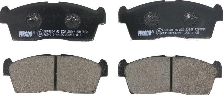 Ferodo FDB1812 - Гальмівні колодки, дискові гальма autozip.com.ua