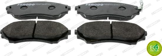 Ferodo FDB1817 - Комплект гальмівних колодок з 4 шт. дисків autozip.com.ua