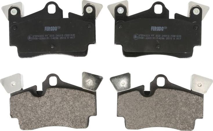 Ferodo FDB1835 - Гальмівні колодки, дискові гальма autozip.com.ua