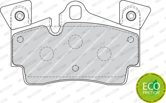 Ferodo FDB1835 - Гальмівні колодки, дискові гальма autozip.com.ua