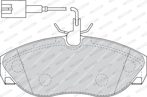 Ferodo FDB1396 - Гальмівні колодки, дискові гальма autozip.com.ua