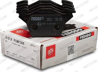 Ferodo FDB1305 - Гальмівні колодки, дискові гальма autozip.com.ua