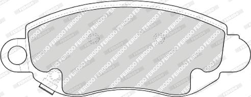 Ferodo FDB1381 - Гальмівні колодки, дискові гальма autozip.com.ua