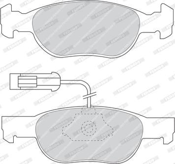 Ferodo FDB1374 - Гальмівні колодки, дискові гальма autozip.com.ua