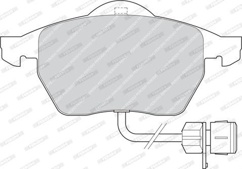 Ferodo FDB1297 - Гальмівні колодки, дискові гальма autozip.com.ua