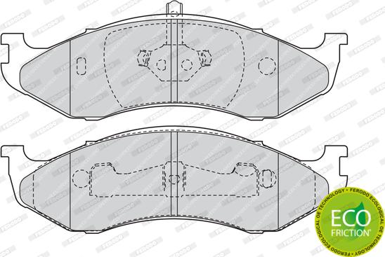 Ferodo FDB1267 - Гальмівні колодки, дискові гальма autozip.com.ua