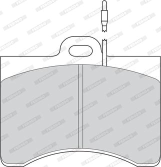 Ferodo FDB126 - Гальмівні колодки, дискові гальма autozip.com.ua