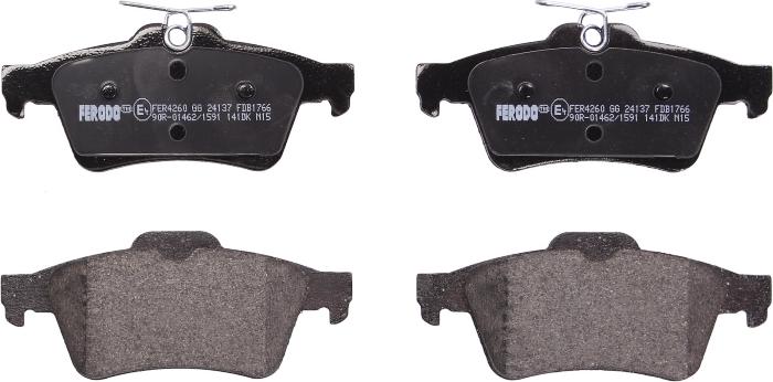 Ferodo FDB1766 - Гальмівні колодки, дискові гальма autozip.com.ua