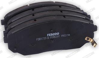 Ferodo FDB1735-D - Гальмівні колодки, дискові гальма autozip.com.ua