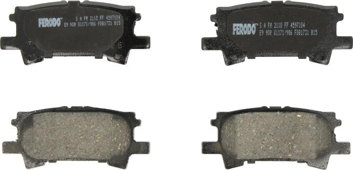 Ferodo FDB1731 - Гальмівні колодки, дискові гальма autozip.com.ua