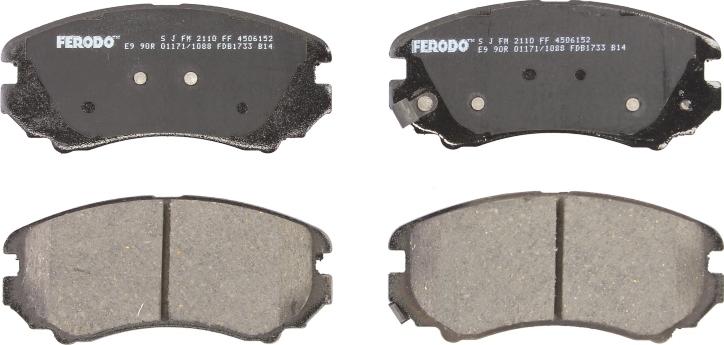 Ferodo FDB1733 - Гальмівні колодки, дискові гальма autozip.com.ua