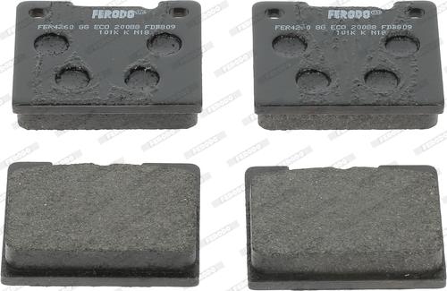 Ferodo FDB809M - Гальмівні колодки, дискові гальма autozip.com.ua