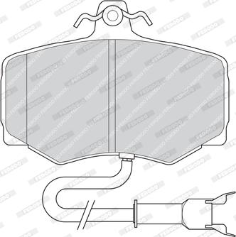 Ferodo FDB806 - Гальмівні колодки, дискові гальма autozip.com.ua