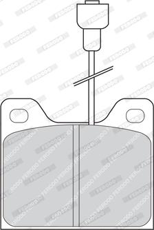 Ferodo FDB819 - Гальмівні колодки, дискові гальма autozip.com.ua