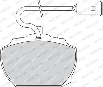 Ferodo FDB838 - Гальмівні колодки, дискові гальма autozip.com.ua