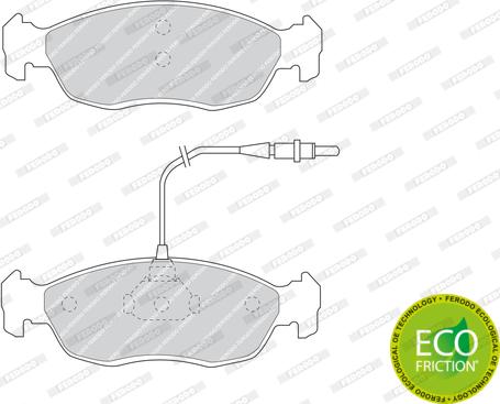 Ferodo FDB876 - Гальмівні колодки, дискові гальма autozip.com.ua