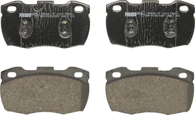 Ferodo FDB871 - Гальмівні колодки, дискові гальма autozip.com.ua