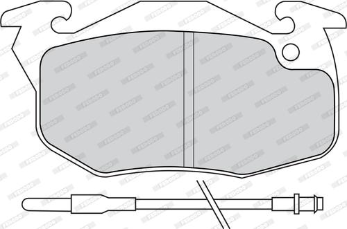 Ferodo FDB393C - Гальмівні колодки, дискові гальма autozip.com.ua