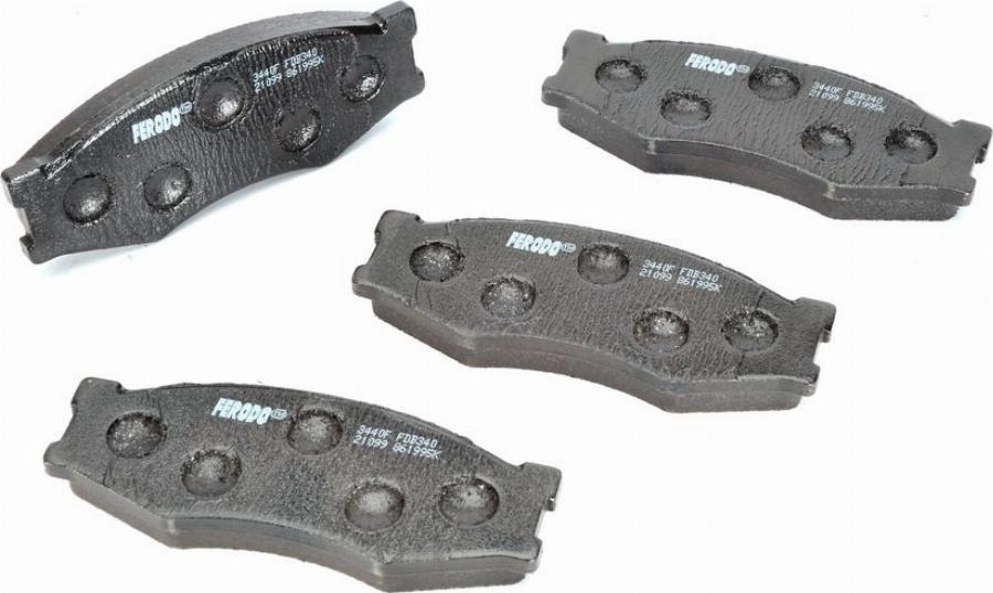 Ferodo FDB340 - Гальмівні колодки, дискові гальма autozip.com.ua