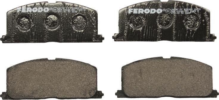 Ferodo FDB308 - Гальмівні колодки, дискові гальма autozip.com.ua