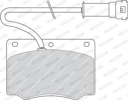 Ferodo FDB240 - Гальмівні колодки, дискові гальма autozip.com.ua