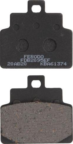 Ferodo FDB2095EF - Гальмівні колодки, дискові гальма autozip.com.ua