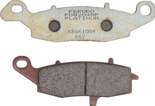 Ferodo FDB2048P - Гальмівні колодки, дискові гальма autozip.com.ua