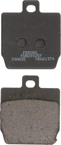 Ferodo FDB2062EF - Гальмівні колодки, дискові гальма autozip.com.ua
