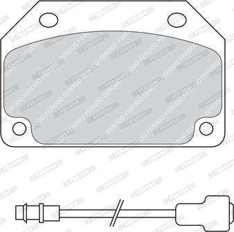 Ferodo FDB203 - Гальмівні колодки, дискові гальма autozip.com.ua