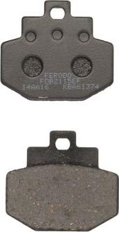 Ferodo FDB2115EF - Гальмівні колодки, дискові гальма autozip.com.ua