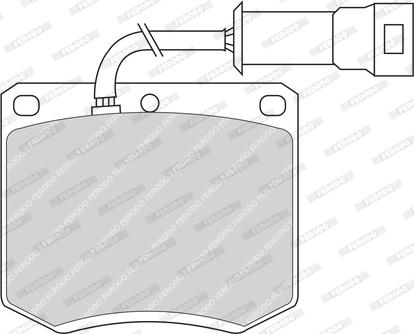 Ferodo FDB286 - Гальмівні колодки, дискові гальма autozip.com.ua