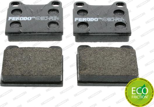 Ferodo FDB2M - Гальмівні колодки, дискові гальма autozip.com.ua
