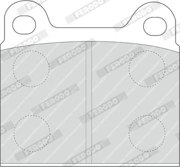 Ferodo FDB2 - Гальмівні колодки, дискові гальма autozip.com.ua