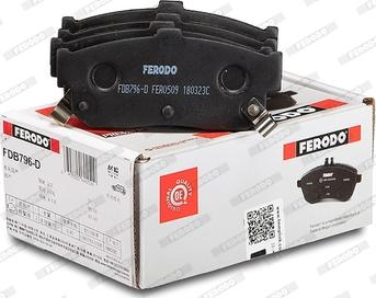 Ferodo FDB796-D - Гальмівні колодки, дискові гальма autozip.com.ua