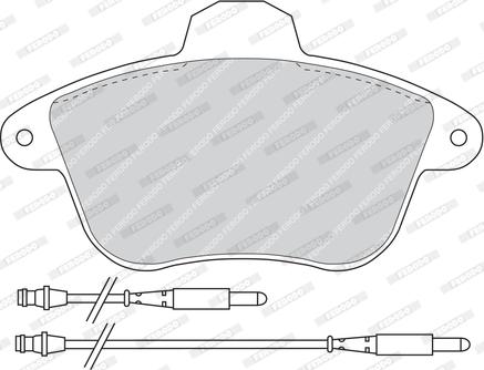 Ferodo FDB746 - Гальмівні колодки, дискові гальма autozip.com.ua