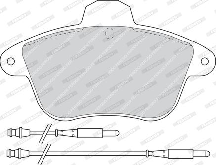 Ferodo FDB742 - Гальмівні колодки, дискові гальма autozip.com.ua