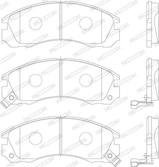 Ferodo FDB765 - Гальмівні колодки, дискові гальма autozip.com.ua