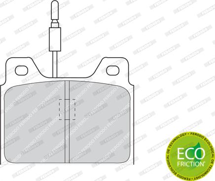Ferodo FDB71 - Гальмівні колодки, дискові гальма autozip.com.ua