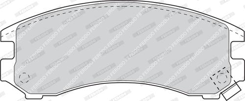 Ferodo FDB780 - Гальмівні колодки, дискові гальма autozip.com.ua